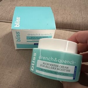 Bliss Drench & Quench Rich Water Cream for All Day Moisture
